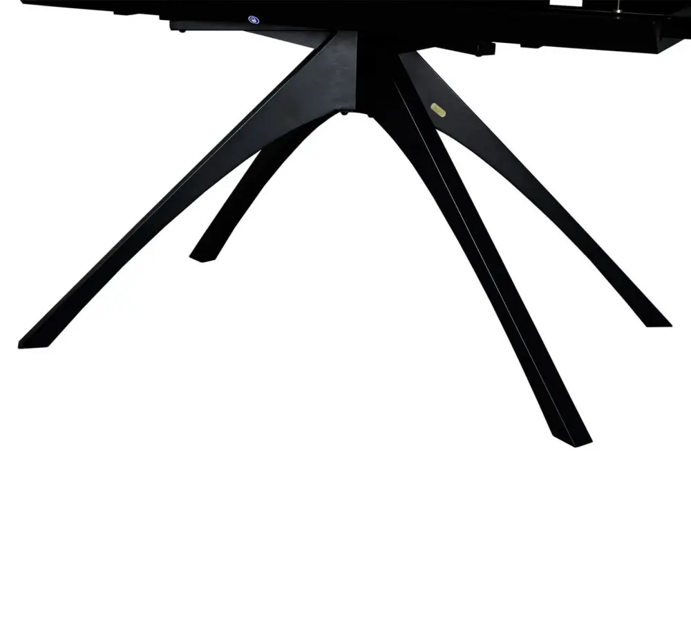 Стол обеденный раскладной SHT-T76 белый мрамор /черный (SHF) | Интернет магазин Масса Мебель