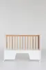 Кроватка-стол Mia белый/дерево (ANT)  