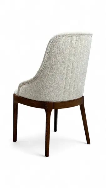 Стул мягкий Дейл Д-4 белый букле-каркас дуб, MASSA | Интернет магазин Масса Мебель