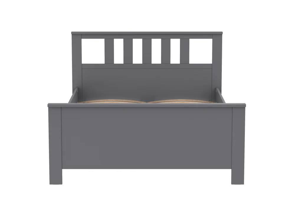 Кровать двуспальная Сага 160х200 серая (GL) | Интернет магазин Масса Мебель