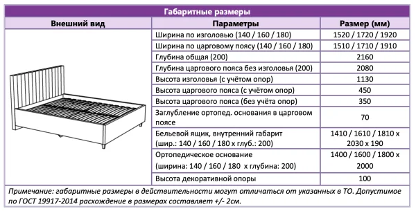 Кровать с подъемным механизмом двуспальная Саманта 180х200 MASSA 