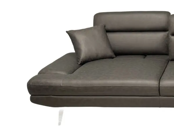 Диван прямой Fly 3 Seather (Турция) (Черный)