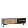 Тумба ТВ Лофт (Дуб Вотан/Оникс Серый) ЛД | Интернет магазин Масса Мебель