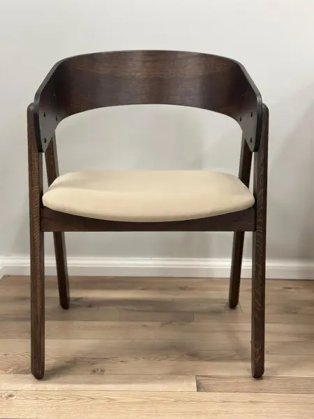 Стул Армада с обивкой сиденья крем брюле/орех бежевый (GT) Выставочный образец | Интернет магазин Масса Мебель