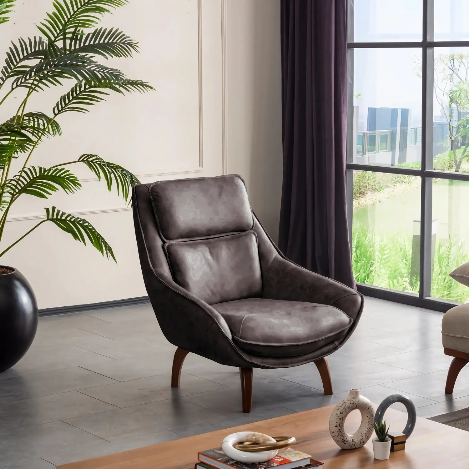 Кресло MONZA эко-замша (Турция)