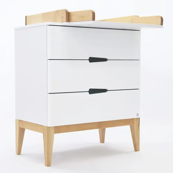 Комод Mia Light белый/дерево (ANT) - интернет магазин Масса Мебель