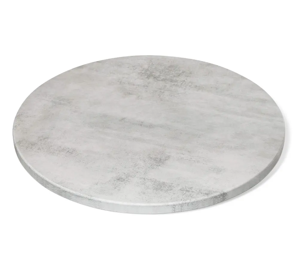 Стол обеденный круглый SHT-TU14 d-80 МДФ бетон светлый/белый металл/золото (SHF) | Интернет магазин Масса Мебель