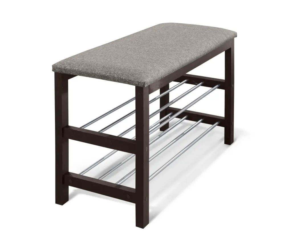 Банкетка деревянная для обуви в прихожую SR-0628-TP (SHF) - интернет магазин Масса Мебель