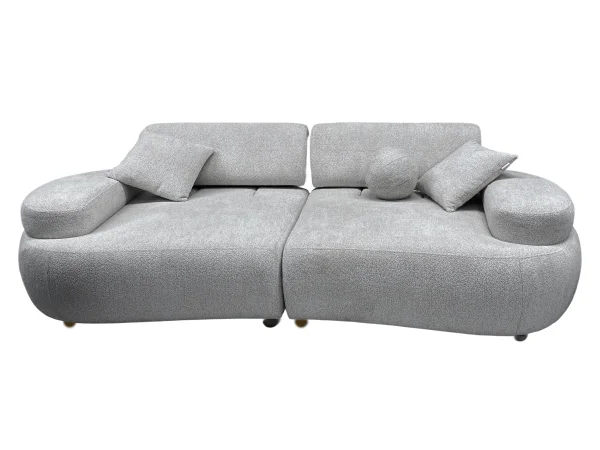 Диван прямой трехместный Rio 3 Seather букле (Турция) (Серый) Выставочный образец | Интернет магазин Масса Мебель