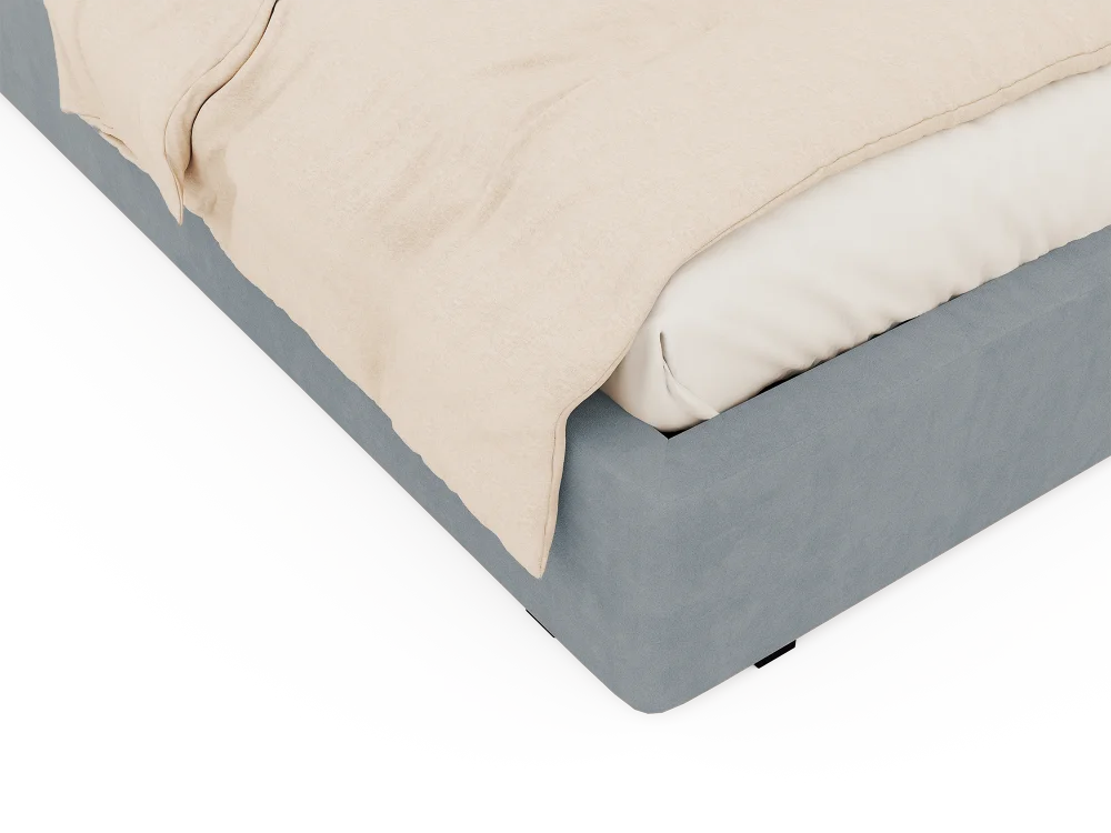 Кровать мягкая двуспальная Нейрис 160х200 (Светло-серый)