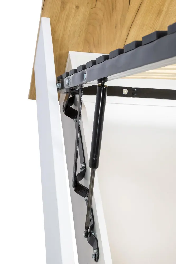 Кровать двуспальная Бари 160х200 с подъёмным механизмом и с нишами в изголовье (Дуб Золотой/Белый) ЛД | Интернет магазин Масса Мебель