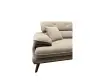 Диван прямой Bella Beige 020, белый велюр (Турция)