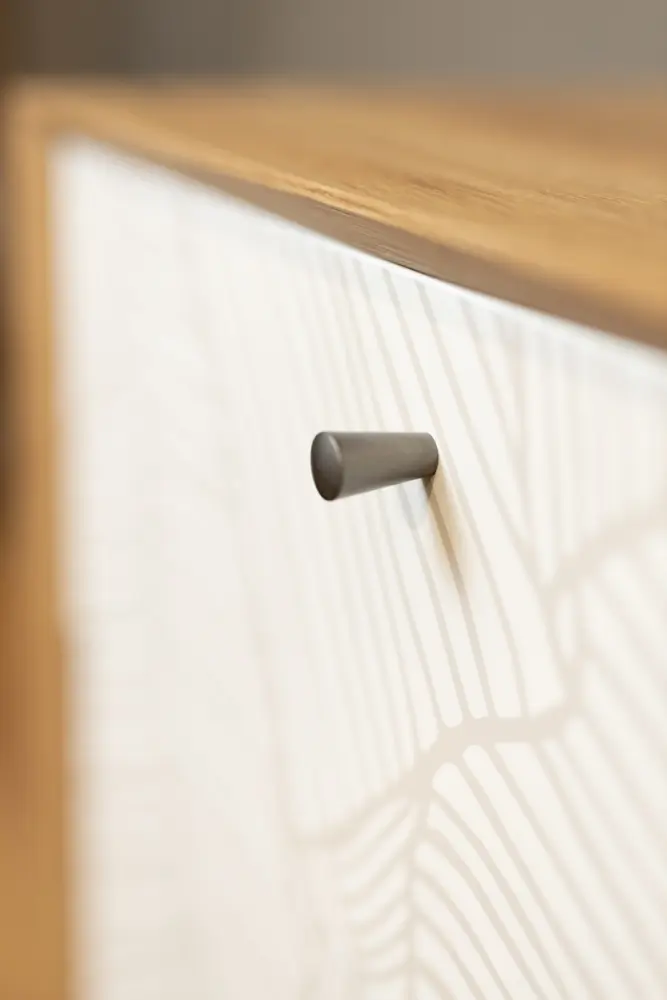 Тумба высокая Ройбен (Дуб золотой/Белый) ЛД | Интернет магазин Масса Мебель