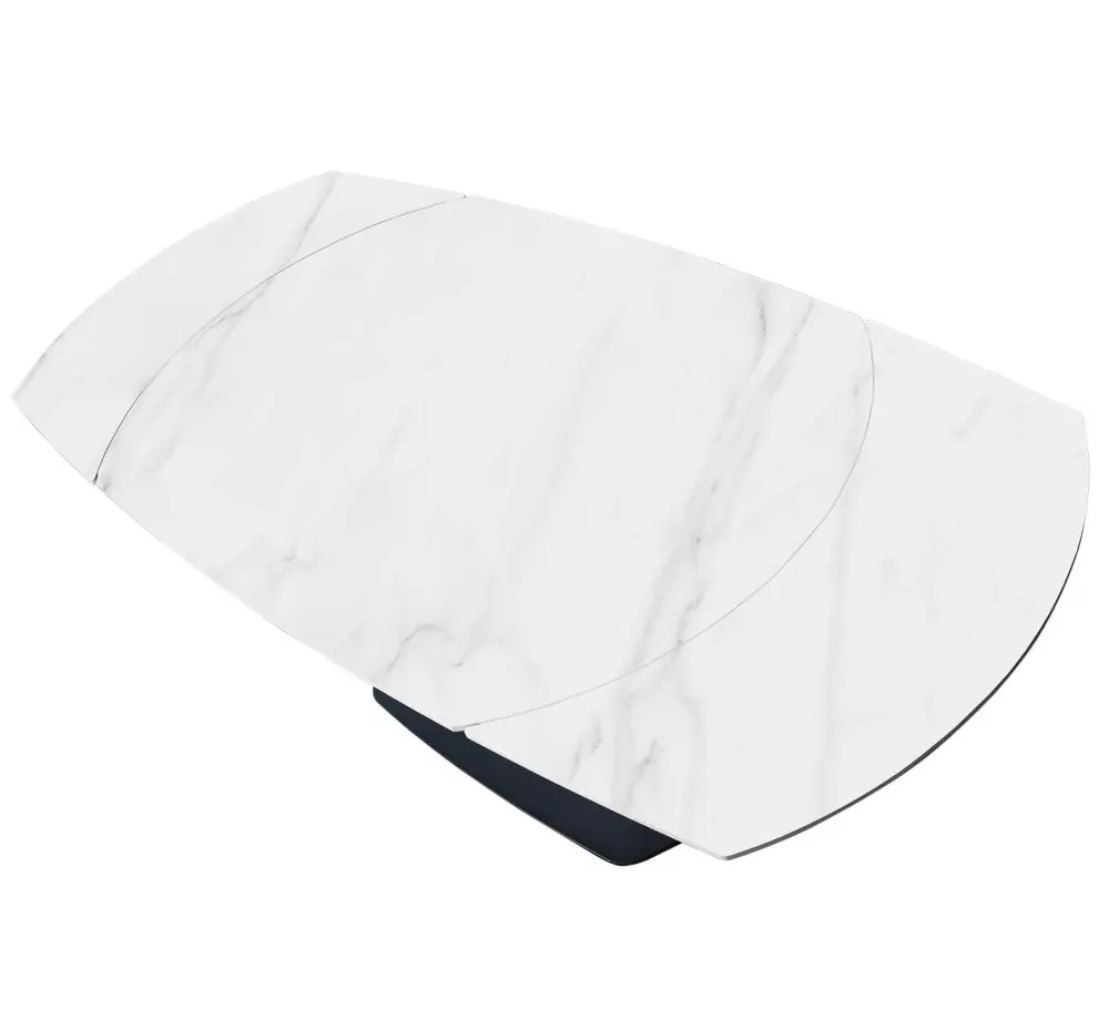 Стол обеденный раскладной SHT-T75 белый мрамор /черный (SHF) снято | Интернет магазин Масса Мебель