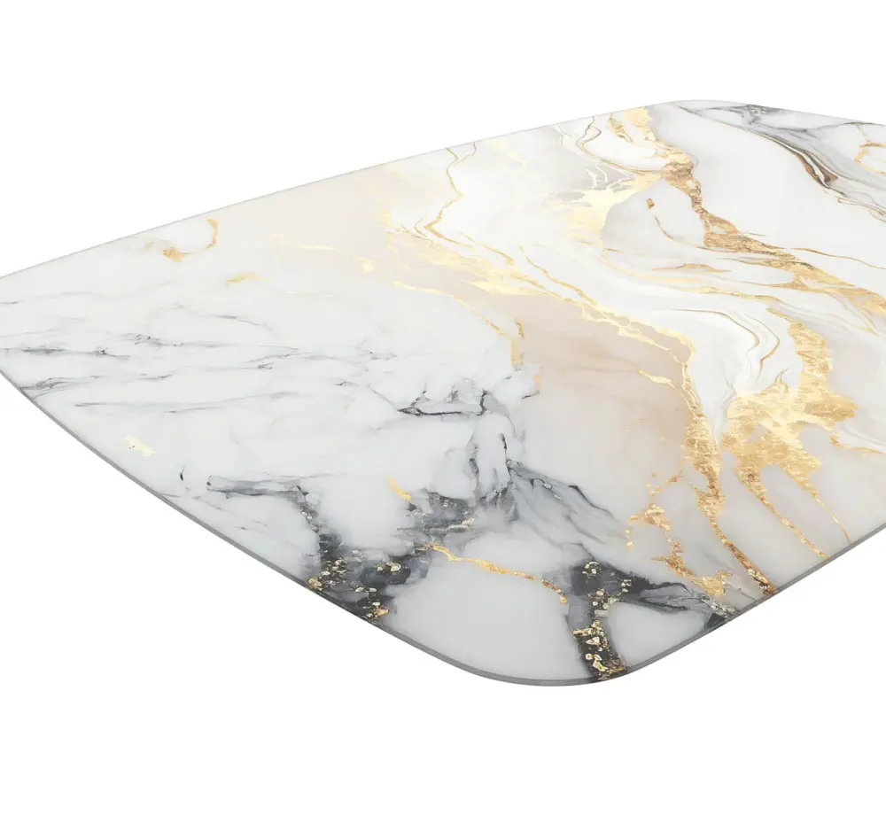 Стол обеденный SHT-TU20/TT32 118/77 стекло/МДФ черный муар / античный белый (SHF) снято | Интернет магазин Масса Мебель