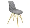 Стул мягкий SHT-ST29-С20/S37 серый туман / золото (SHF) снято