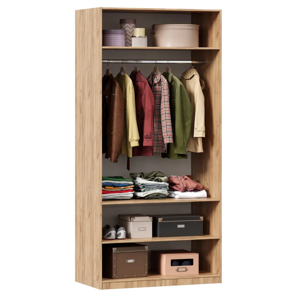 Шкаф двухстворчатый Норд (Дуб Золотой) ЛД - интернет магазин Масса Мебель