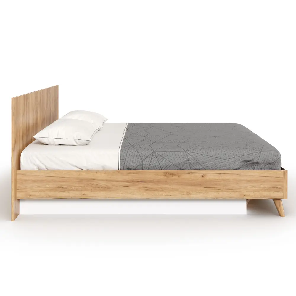 Кровать двуспальная 1600 Марта-2 с подъёмным механизмом (Дуб золотой) | Интернет магазин Масса Мебель