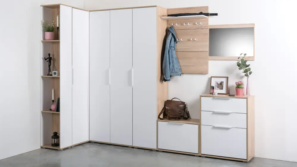 Тумба Куба 13.58 N Дуб Сонома/белый премиум (Mob) | Интернет магазин Масса Мебель