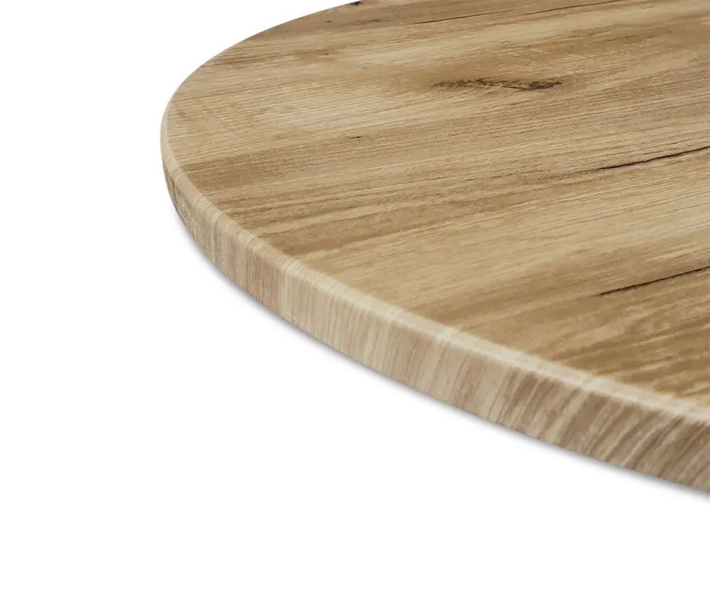 Стол обеденный круглый SHT-TU2-1 d-80 МДФ дуб тортуга/металл хром (SHF) | Интернет магазин Масса Мебель