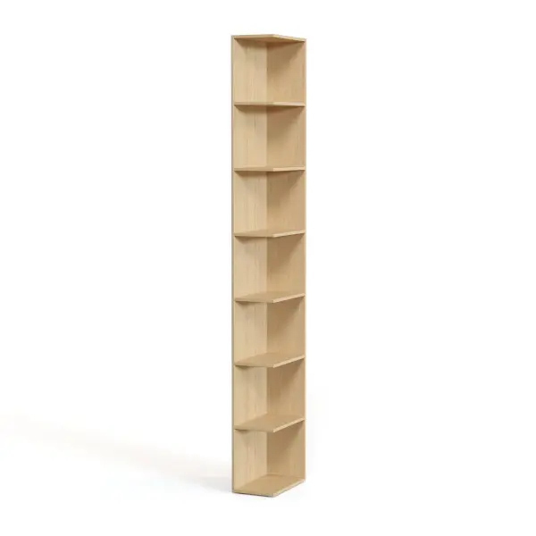 NEO Торцевой открытый стеллаж Н=2460мм Правый 250х2460х430 Эггер Дуб Виченца H3157 ST12