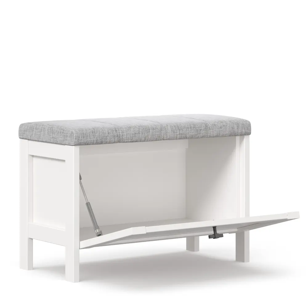 Тумба с пуфом Бланко (Белый) ЛД - интернет магазин Масса Мебель