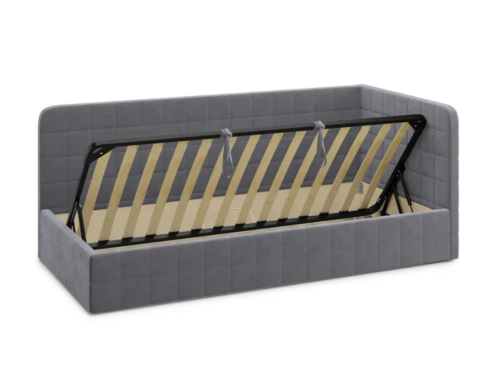 Кровать односпальная Фоджа 90х200 (Серый)