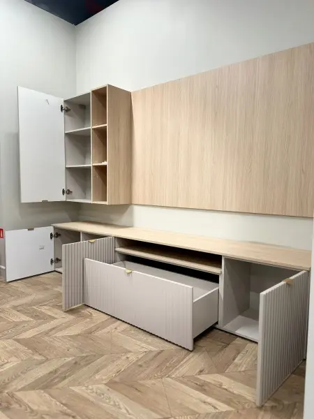 Гостиная MASSA композиция 4 комплект модульный/стенка под ТВ Выставочный образец - интернет магазин Масса Мебель