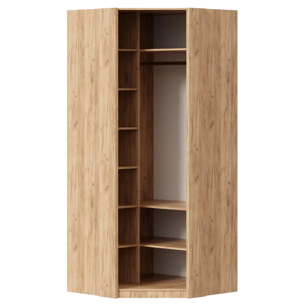 Шкаф угловой Норд (Дуб Золотой) ЛД - интернет магазин Масса Мебель