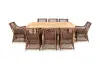 "Витория" обеденная группа плетеная, цвет коричневый (sis) снято | Интернет магазин Масса Мебель
