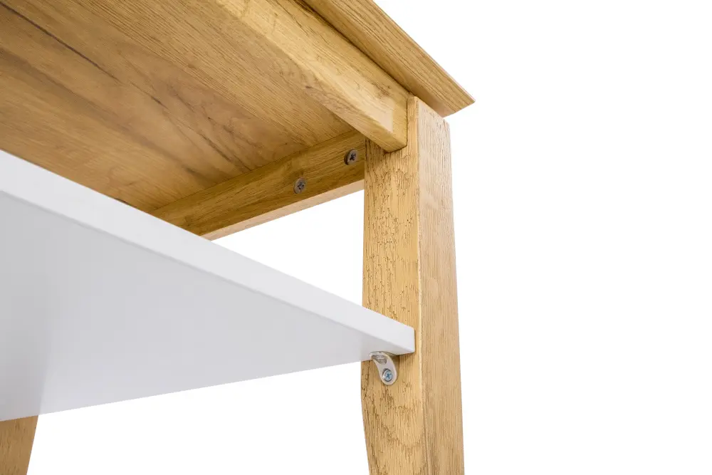 Стол журнальный Бари (Дуб Золотой/Белый) ЛД | Интернет магазин Масса Мебель