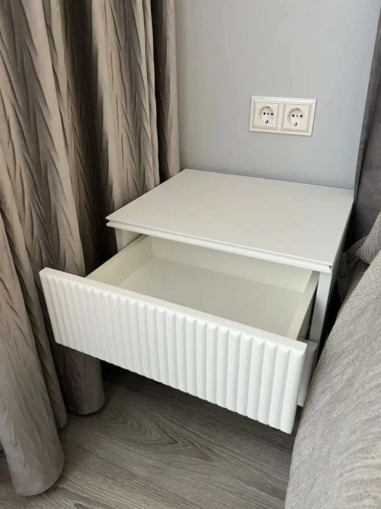 Тумба прикроватная Filippo Светло-серый (MNT) - интернет магазин Масса Мебель