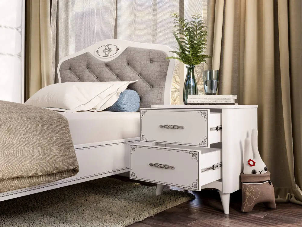 Мебель для детской Элис композиция №1 (Белый) ЛД - интернет магазин Масса Мебель