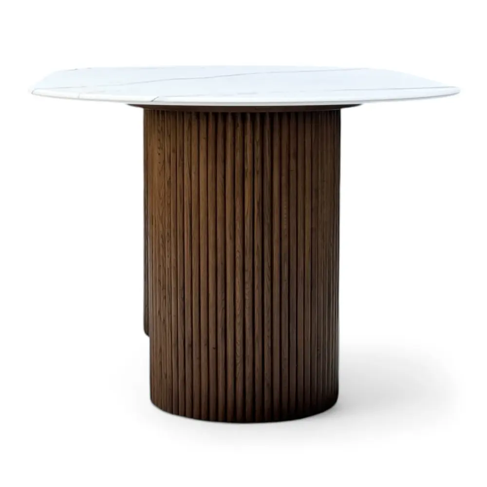 Стол обеденный овальный Рига Д-4 МДФ-дуб, MASSA 