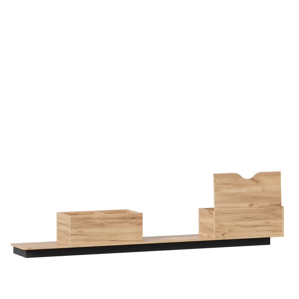 Тумба приставная Урбан (Дуб золотой/Чёрный) ЛД | Интернет магазин Масса Мебель