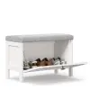 Тумба с пуфом Бланко (Белый) ЛД - интернет магазин Масса Мебель