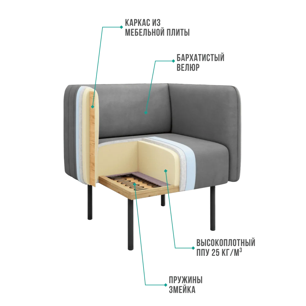 Кресло дизайнерское РИО тканевое (DO) | Интернет магазин Масса Мебель