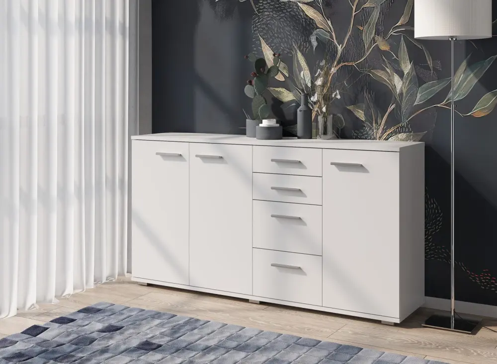 Комод FUN КД-4 Белый  (NK) | Интернет магазин Масса Мебель