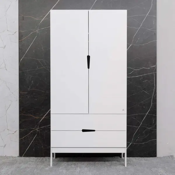 Шкаф распашной Fiora белый (ANT) - интернет магазин Масса Мебель