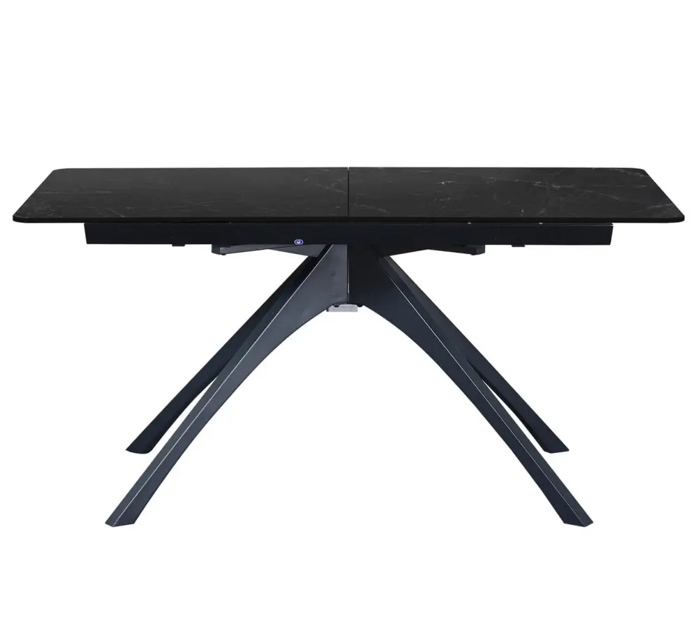 Стол обеденный раскладной SHT-T76 серый мрамор /черный (SHF) снято | Интернет магазин Масса Мебель