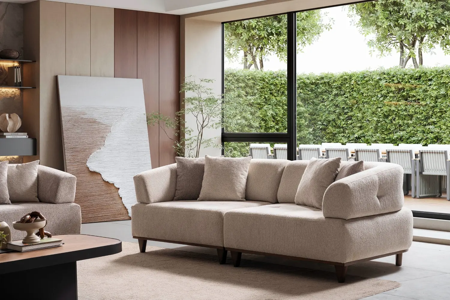 Диван прямой трехместный Dante 3 Seather (Турция)