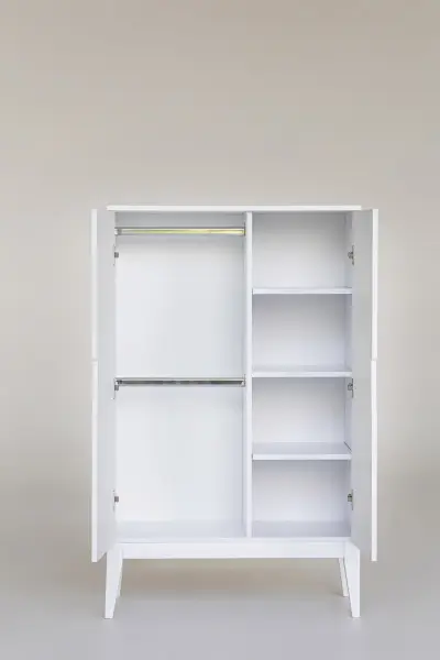 Шкаф Mia распашной белый (ANT) - интернет магазин Масса Мебель