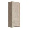 Шкаф двухстворчатый комбинированный Сириус 2 двери и 2 ящика сонома (GL) СНЯТО