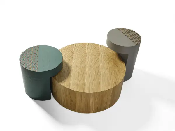 Кофейный столик Larex 549/550/551 мдф (3 шт. в комплекте) Турция, ВЫСТАВОЧНЫЙ ОБРАЗЕЦ | Интернет магазин Масса Мебель