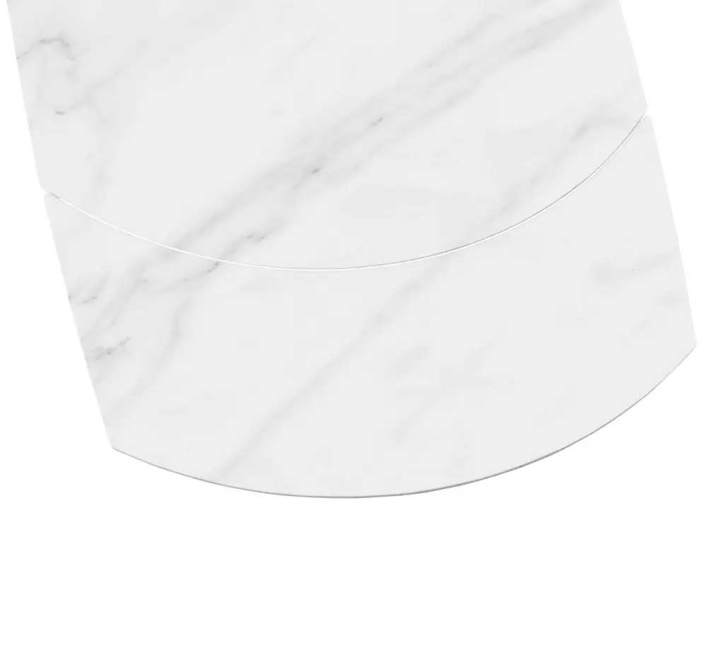 Стол обеденный раскладной SHT-T75 белый мрамор /черный (SHF) снято | Интернет магазин Масса Мебель