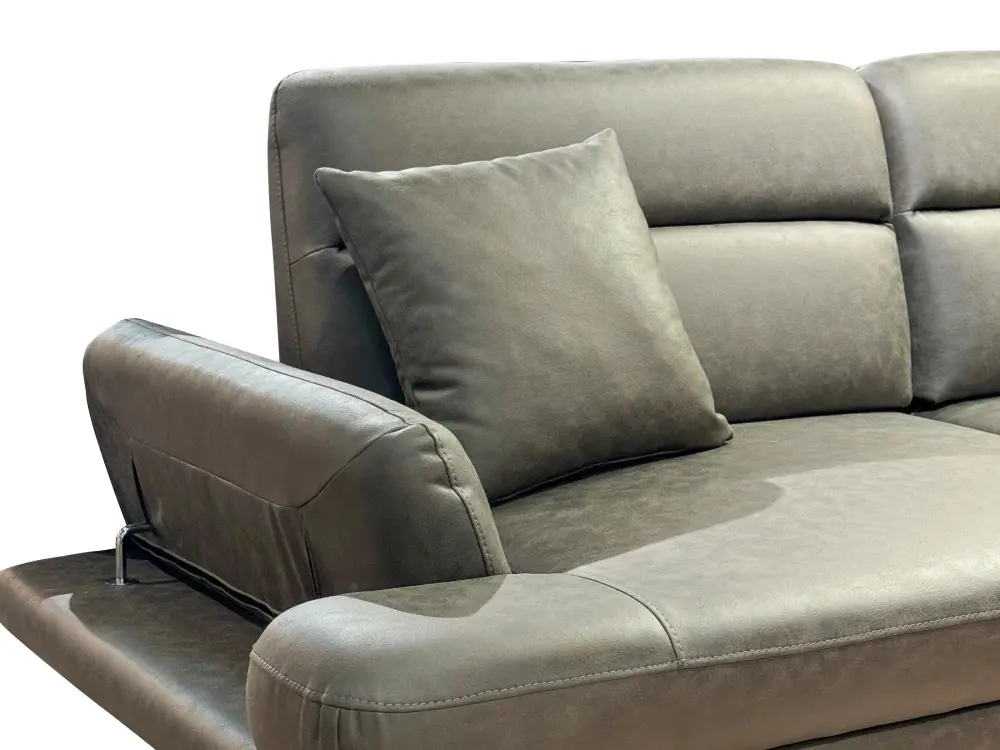 Диван прямой Fly 3 Seather (Турция) (Черный)