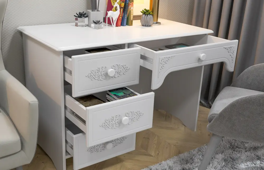 Стол письменный Ассоль левый (COM) - интернет магазин Масса Мебель