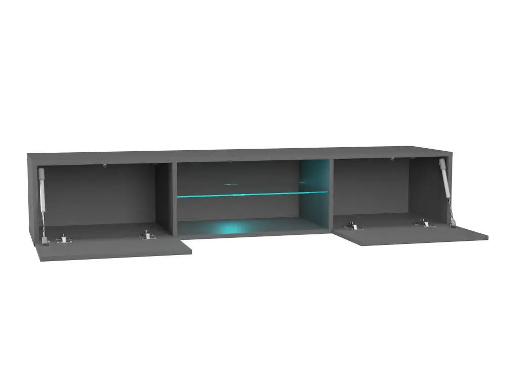 Тумба ТВ навесная Point Т-33 Серый Графит (NK) | Интернет магазин Масса Мебель
