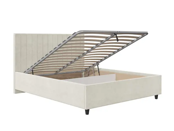 Кровать мягкая двуспальная Саманта 180х200 (MSS) (Бежевый)