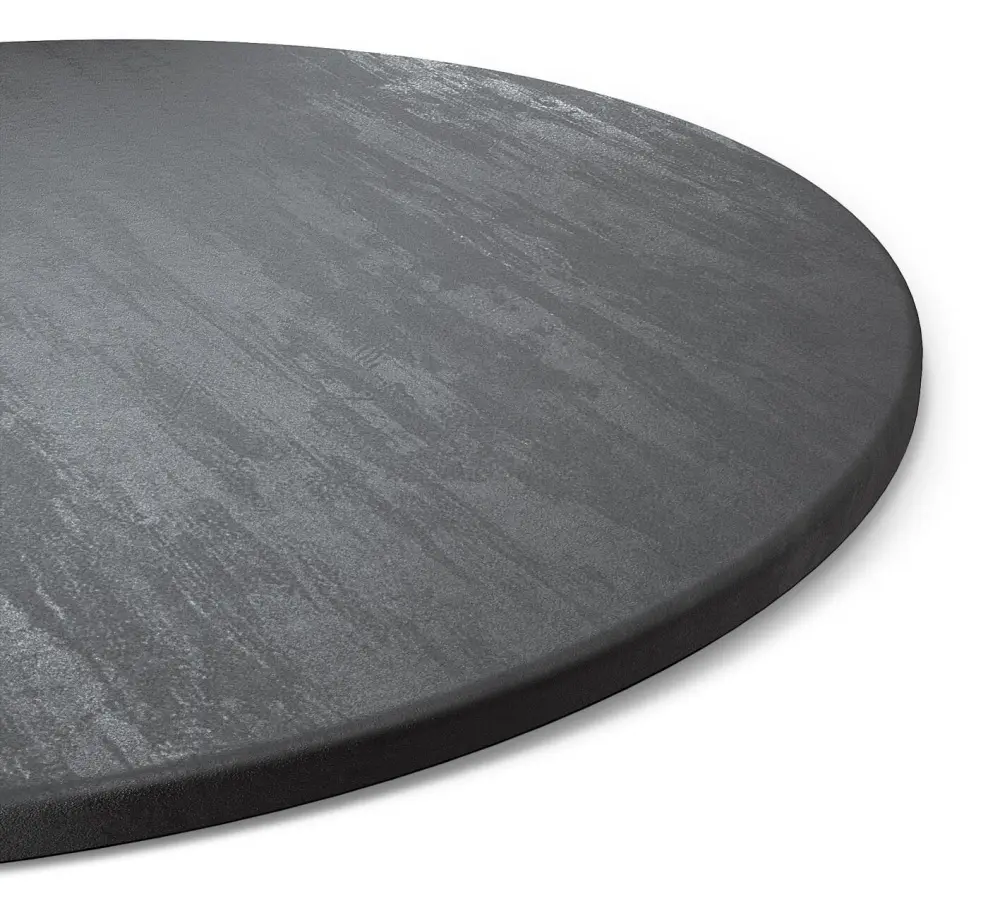 Стол обеденный круглый SHT-TU14/TT 90 МДФ белый муар / каменный уголь ( SHF) | Интернет магазин Масса Мебель